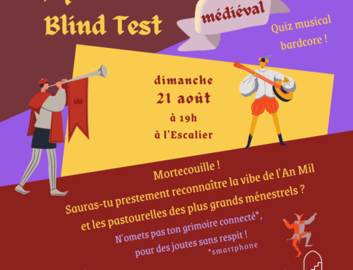 Apéro Blind test spécial Médiévales le 21 août