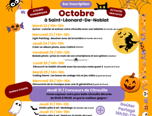 Programme des Vacances de la Toussaint à L’Escalier