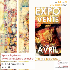 Exposition vente du 4 au 31 décembre