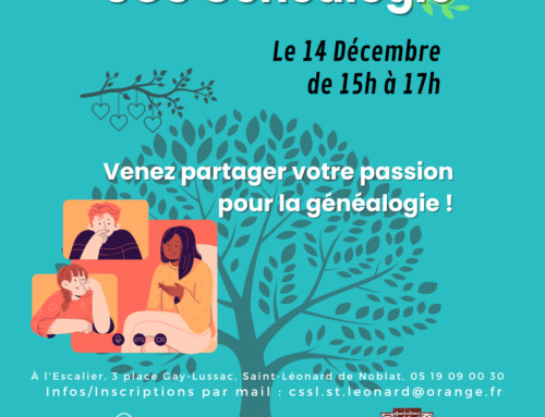 Atelier généalogie le 14 décembre