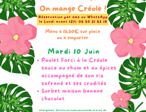 Le mardi midi on mange Créole !