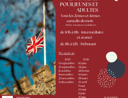 Conversation en anglais samedi 27 septembre