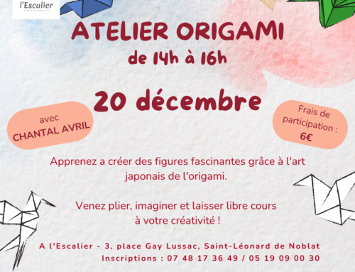 Atelier d’origami le 20 décembre