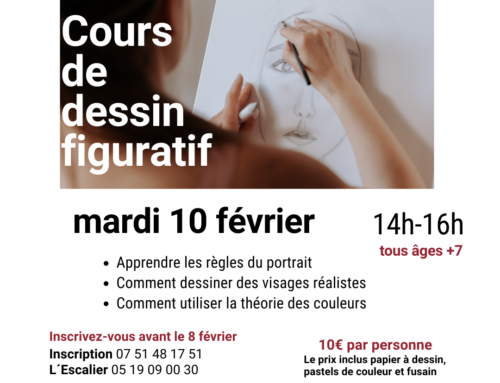 NOUVEAU Cours de dessin figuratif le 10 février